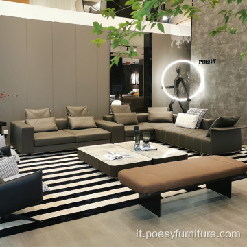 Modulo di design moderno di divano a forma L sezionale